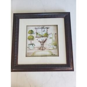 Vintage C Winterle Olson Water Color Bath Themed Wall Art